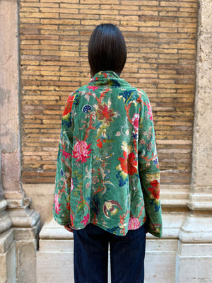 ARTEFILIA-MILANO - Giacca Uma in velluto stampato - BRERA SAVOIA