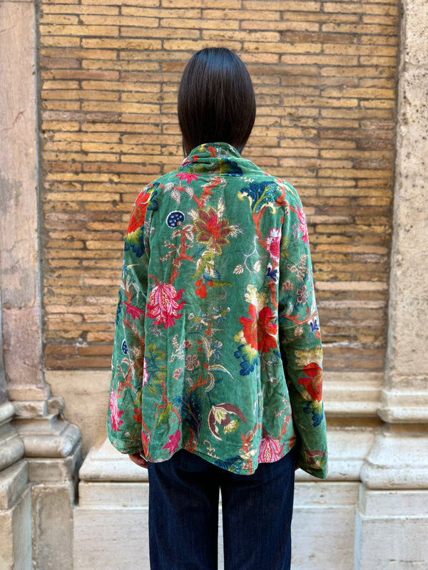ARTEFILIA-MILANO - Giacca Uma in velluto stampato - BRERA SAVOIA