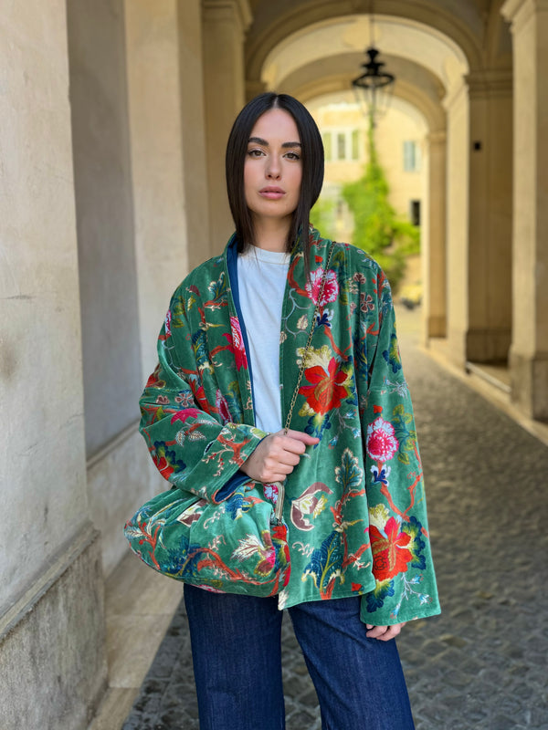 ARTEFILIA-MILANO - borsa velluto stella - BRERA SAVOIA