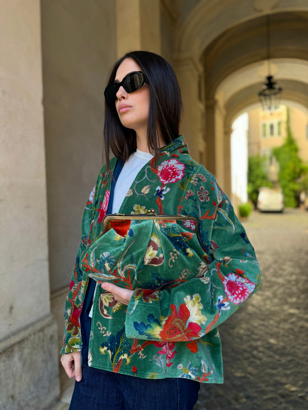 ARTEFILIA-MILANO - borsa velluto stella - BRERA SAVOIA