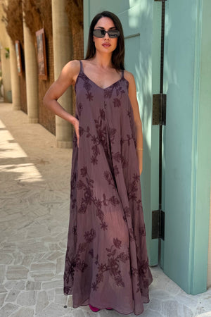 ARTEFILIA-MILANO - abito duna ricamo - FICO