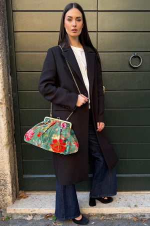 ARTEFILIA-MILANO - borsa katia velluto clutch grande - BRERA SAVOIA