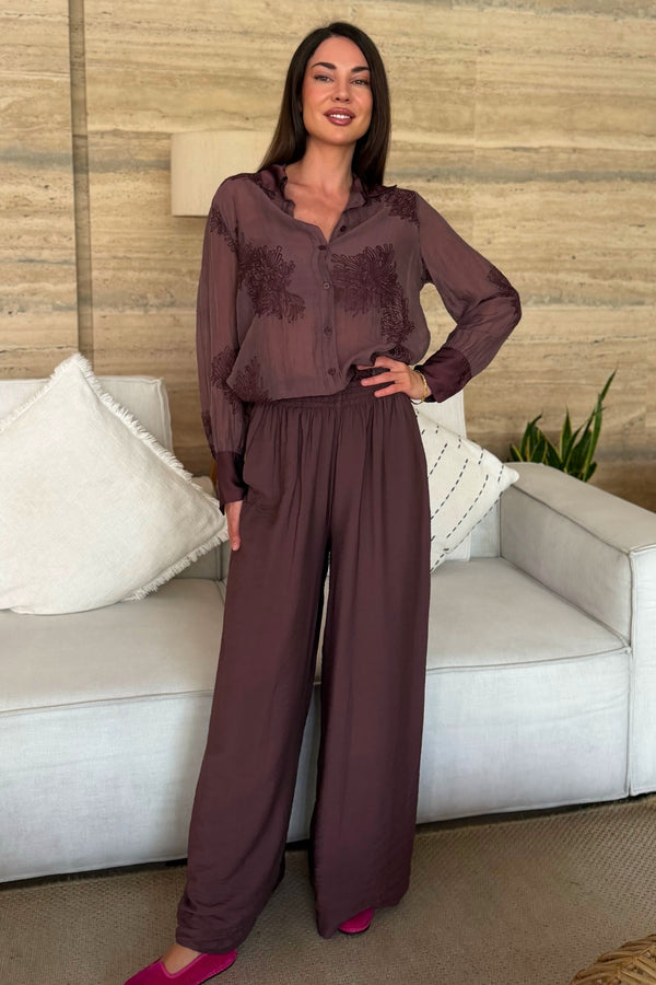 ARTEFILIA-MILANO - pantalone marea viscosa - FICO