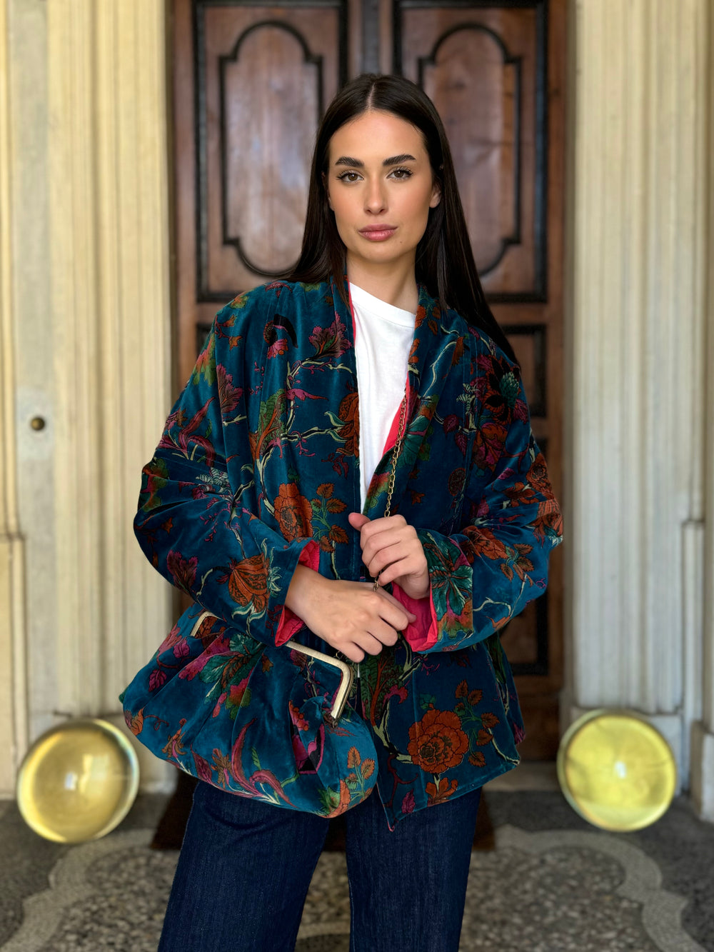 ARTEFILIA-MILANO - borsa velluto stella - GARDA OTTANIO