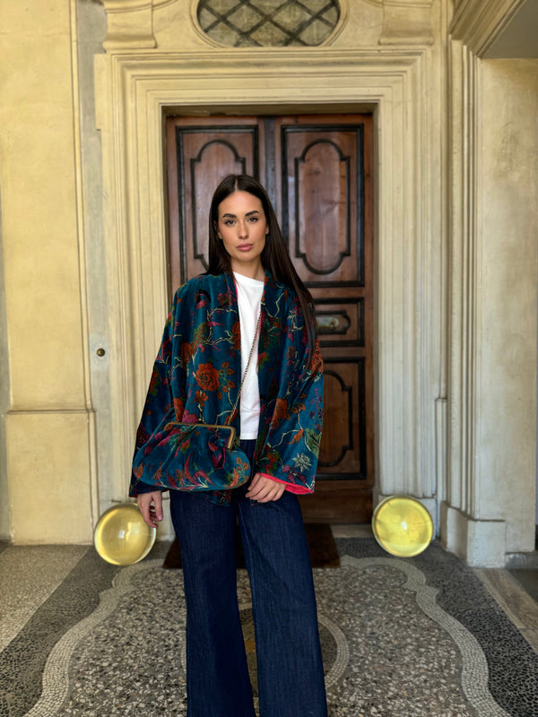 ARTEFILIA-MILANO - borsa velluto stella - GARDA OTTANIO