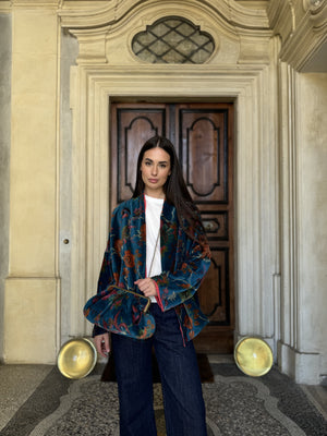 ARTEFILIA-MILANO - borsa velluto stella - GARDA OTTANIO