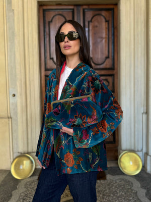 ARTEFILIA-MILANO - borsa velluto stella - GARDA OTTANIO