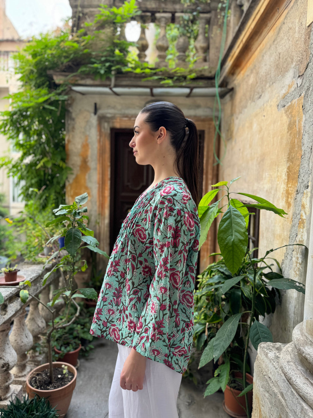 Artefilia - Blusa In mussola di cotone Eva - TIFFANY ROSE