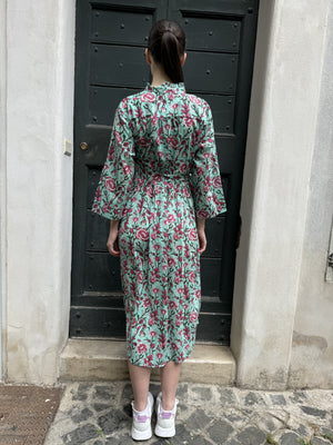 Artefilia - Abito carolina in mussola di cotone - TIFFANY ROSE