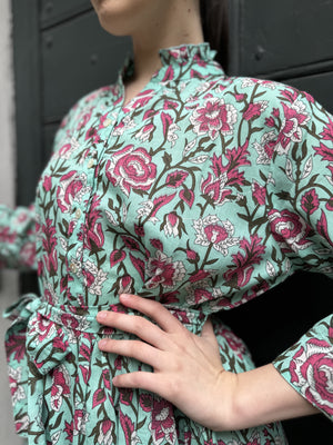 Artefilia - Abito carolina in mussola di cotone - TIFFANY ROSE