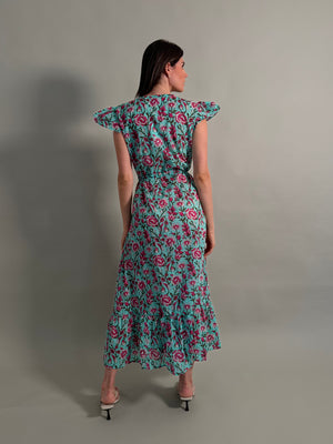 Artefilia - abito mirta mussola di cotone - TIFFANY ROSE