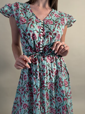 Artefilia - abito mirta mussola di cotone - TIFFANY ROSE