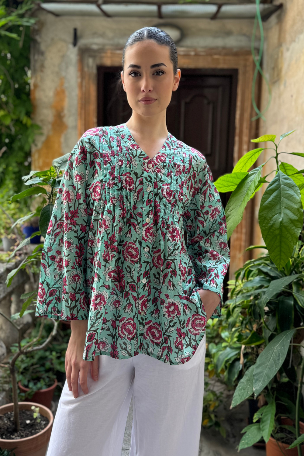 Artefilia - Blusa In mussola di cotone Eva - TIFFANY ROSE